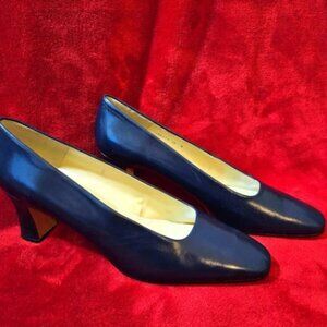 Proxy Navy Blue Leather Pumps Size 12N